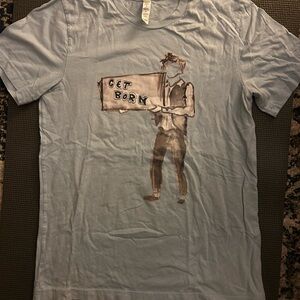 Graphic Light Blue Men's T-Shirt Bob Dylan Subterranean Homesick Blues